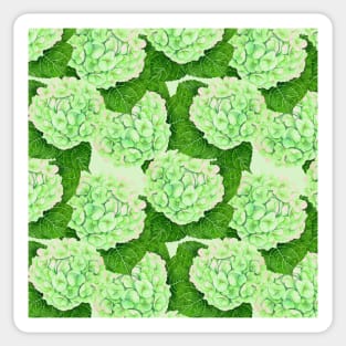 Hydrangea watercolor pattern Sticker